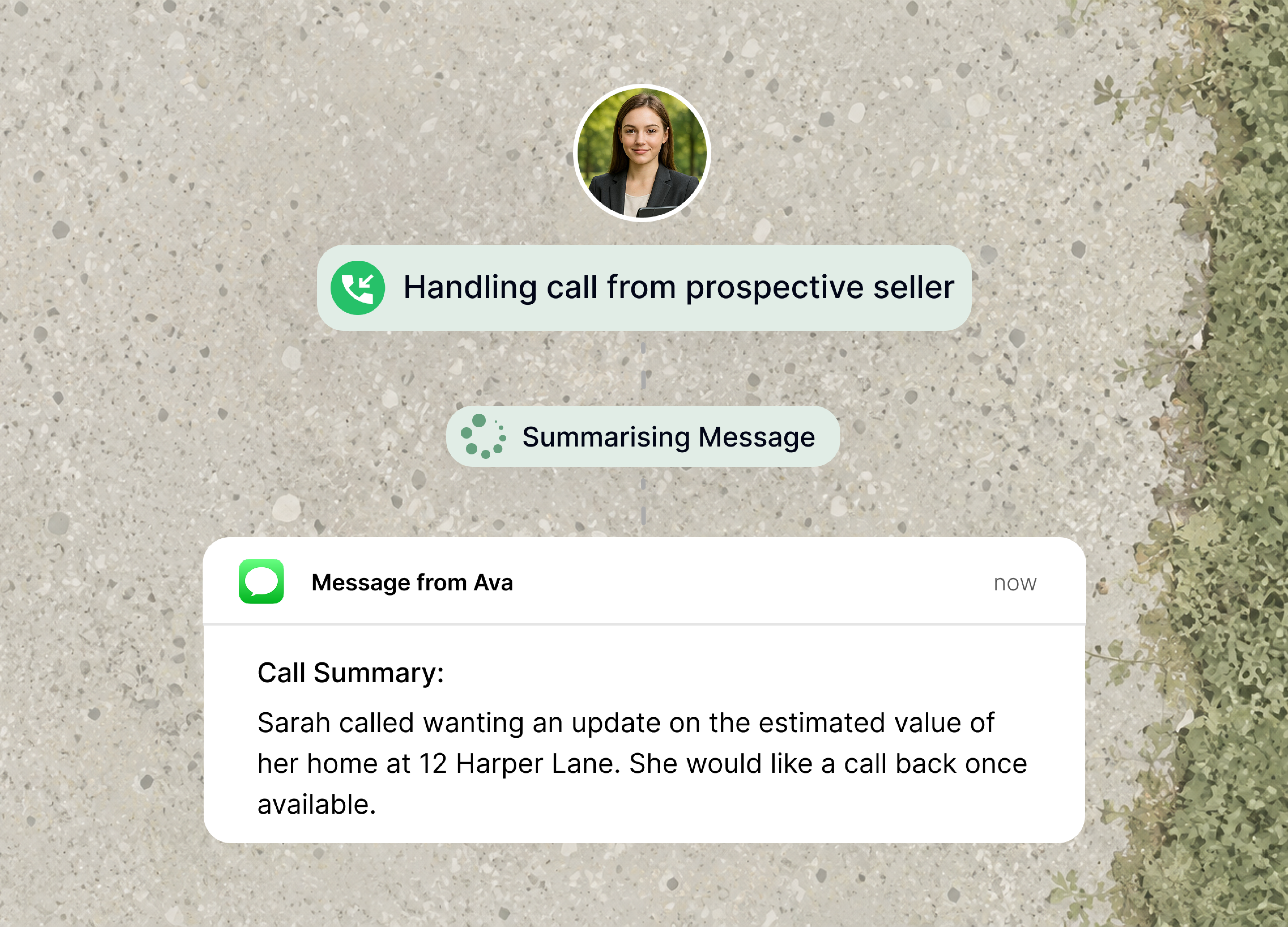 Message Taking workflow