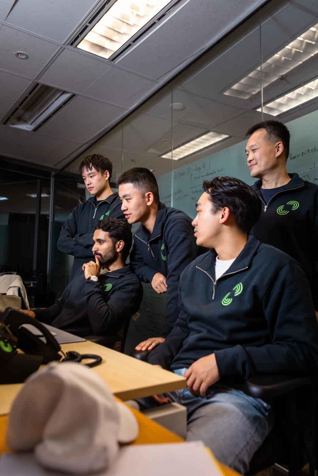 Voqo AI team at the office