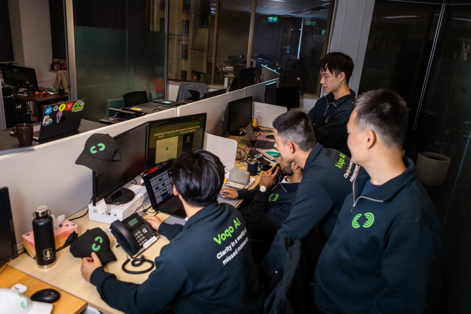 Voqo AI team at work
